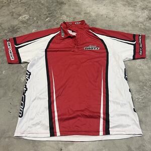 Team Hoyt Archery Polo Red White Jersey Team Apparel Shirt Mens Size XL